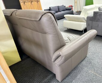 Sedací souprava 3 + 2 - kůže - zánovní - 5