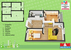 Pronájem bytu 1+1, 38 m², Vysoké Mýto, ul. Plk. B. Kohouta - 5