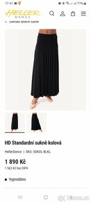 Dámská sukně na standardní tance, kolová - 5