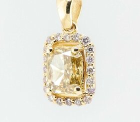 14K náhrdelník s diamanty 0,74ct - certifikát AIG - 5