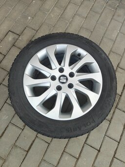 original Seat disky, zimní pneu 205/55 R16 - 5