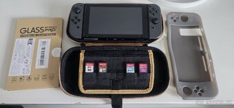 Nintendo Switch + 6 her + Controller + příslušenství - 5