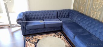 Sedací souprava Chesterfield "L" rohová - 5