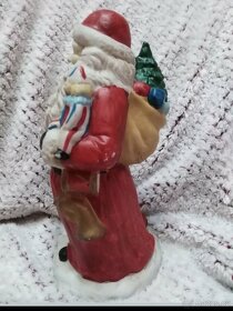 dekorace keramický Santa s dárky - 5