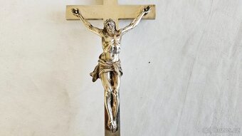 Ag stříbro stolní krucifix loťák rok 1864 biedermeier styl - 5