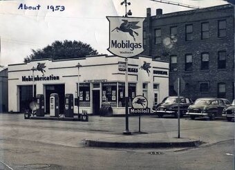 Obří poutač - cedule MOBILGAS - ORIGINÁL 1950 - 5