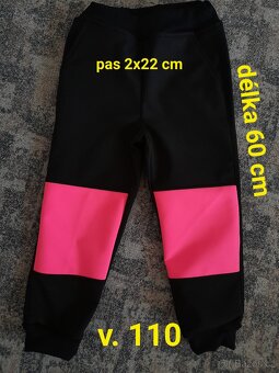 Softshellové kalhoty hřejivé NOVÉ v.116,128-134 - 5