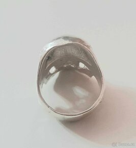 Stříbrný prsten Lebka - 5