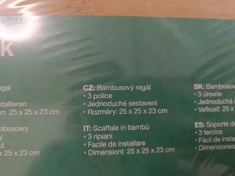 Kuchyňský stojan na nádobí z bambusu - nový - 5
