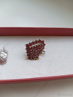 Stříbrné šperky s českým granátem - 5