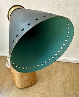 UPCYKL lampa RETRO Brusel na akátu FUNKČNÍ - 5