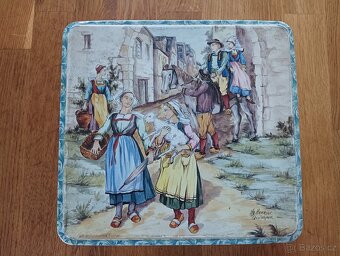 PLECHOVÁ KRABIČKA MASSILLY HB HENRIOT QUIMPER FRANCIE - 5