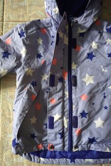 Dětská dívčí zimní bunda s hvězdami vel.110/116 - 5
