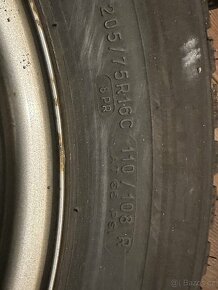 205/75 R16C zimní VW Crafter komplet 4ks vč.disků - 5