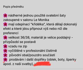 Svatební šaty Le Monika - 5