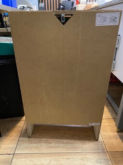 Skříňka s dveřmi, bílá, 50x30x80 cm - 5