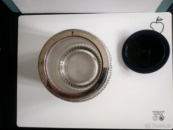 Nádoba na led + shaker opletené kovovým pletivem, Kovočas - 5