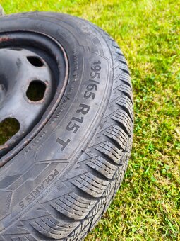Plechová kola + pneu 195/65 R15 - 5