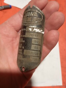 Štítky Jawa ČZ TP - 5