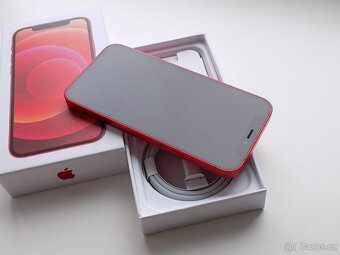 APPLE iPhone 12 mini 128GB Product RED - ZÁRUKA - 100% BATER - 5