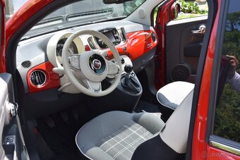 Fiat 500 1,2 Lounge - lux. výbava, 46 tis. km, top stav - 5