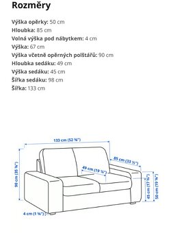 Dvoumístná pohovka - 5