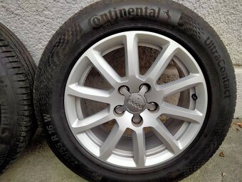 Alu kola originál Audi, 7,5J x r16, 5x112, ET 45, Letní pneu - 5