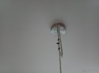 Závěsné svítidlo s hnědým látkovým stínidlem - 5