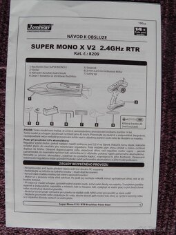 RC loď Super Mono X V2 ARTR Brushless + vozík - 5