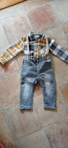 chlapecký / klučičí /komplet/ set košile a džíny vel. 86 - 5