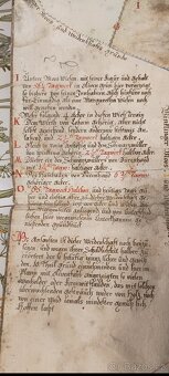 Stará barokní mapa 1785 - 5