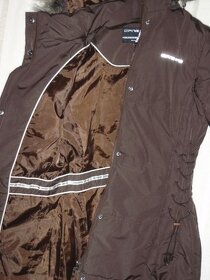 ALPINE PRO krásný čokoládový přechodový dívčí kabát  vel. S - 5
