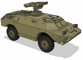 Model sovětského obrněného vozidla měřítko 1/10 - 5
