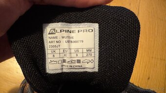 Pánské kotníčkové trekové boty AlpinePro - vel. 42 - 5