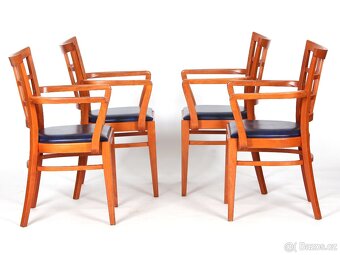 Zachovalé jídelní židle, křesílka TON, 4 kusy. - 5