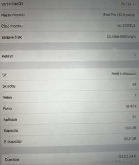 Apple iPad Pro 12,9" 128GB Wi-Fi + Cellular stříbrný - 5