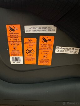 Autosedačku Britax Romer Mercedes 9-18kg - 5