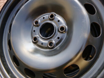 Plechové disky kola originál Škoda VW 5x112 6,5Jx16 ET46 - 5