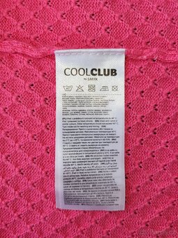 Nové pletené šaty Cool Club - růžové - velikost 80 - 5