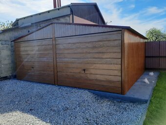 Plechová garáž 6x6m - 5