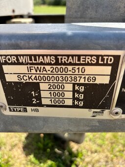 Prodám Přepravník pro koně Ifor Williams HB511 2x Rampa - 5