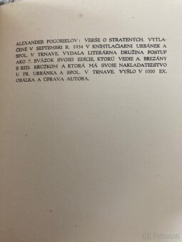 (Bilbiofília) A.Pogorielov - Verše o stratených (1934) - 5