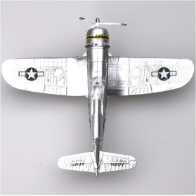 4D model nacvakávací stavebnice Corsair F4U (stříbrná) 1:48 - 5