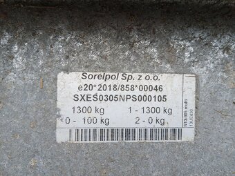 Sklopný vozik 1300kg - 5