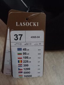 Nenošené kožené lodičky Lasocki, vel.37 - 5