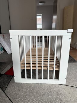 KLUPS Postýlka dřevěná SOFIE 120x60 + matrace - 5