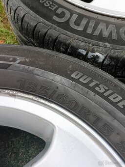 ALU R15 5x100 6J et43 + pneu 185/60 letní - 5