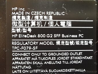 Nový HP EliteDesk 800 G2 - i5-6600 3,3GHz/8GB/240GB ssd - 5