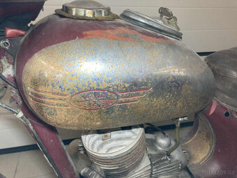 Jawa 250/353 kývačka 1956 - blatníky jako půlbuben - 5