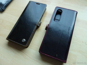 Luxusní pouzdro - knížka Z Fold 3 retro kůže - 5